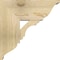 Ekena Millwork Olympic Traditional Rough Sawn Bracket w/ Offset Brace, Douglas Fir, 8"W x 18"D x 18"H BKT0806X18X18OLY01RDF - alternate 2